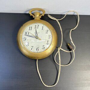 Vintage Working UNITED CLOCK CORP Brooklyn ny, U.S.A Watch Mid Century Wall Cloc